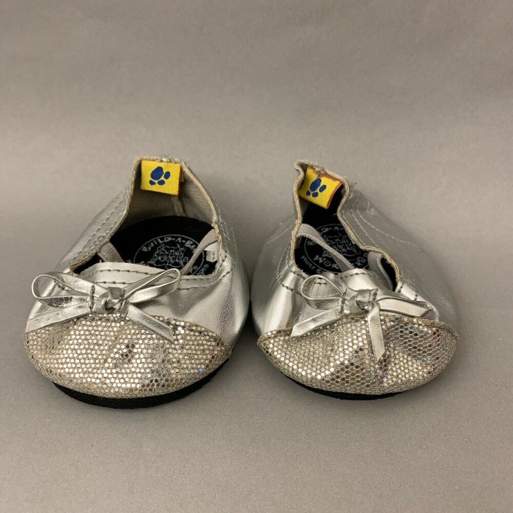 Build a‎ Bear Workshop BABW Shoes Silver
